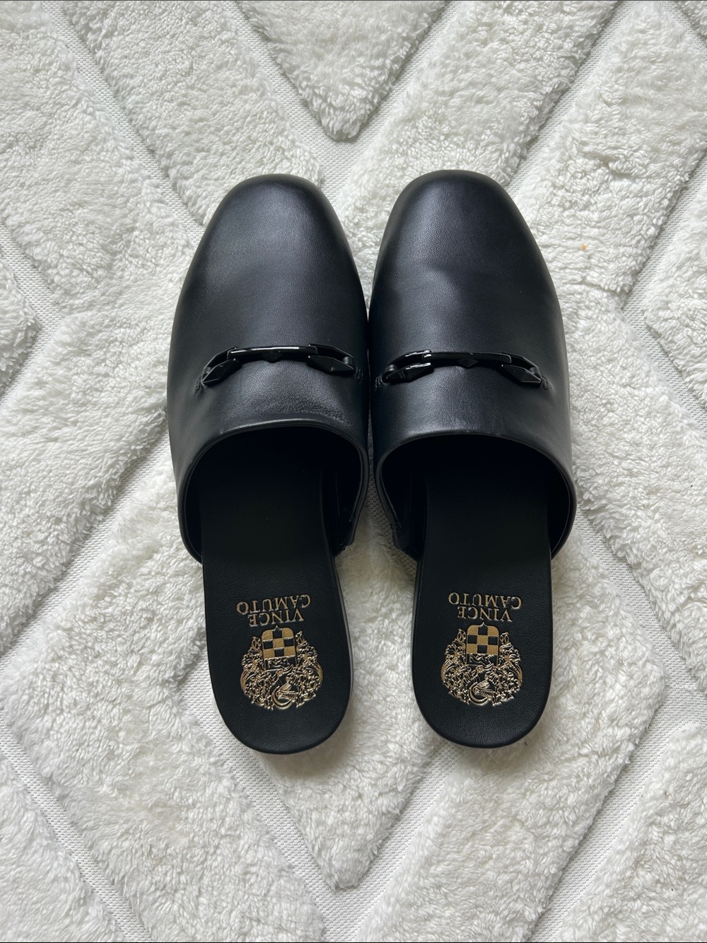 Vince Camuto Macassie Slip-On Flat Mule in Black